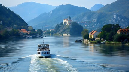 Taking a river cruise on the Danube, Europe, takes you through the heart of the continent, passing historic cities, castles, and picturesque landscapes. The gentle flow of the river provides 