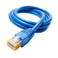 Ethernet cable isolated on transparent background