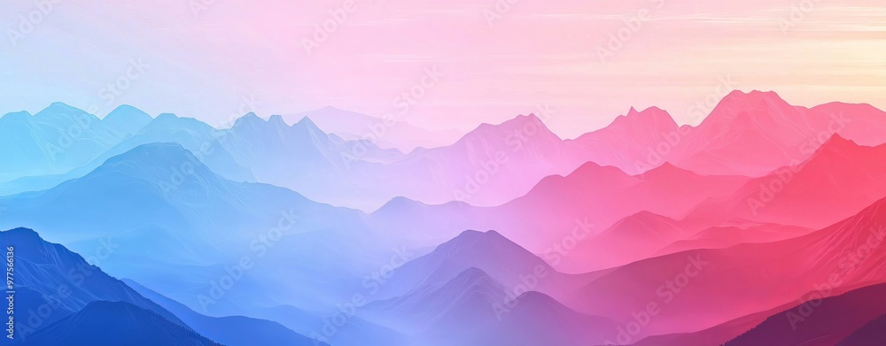 Poster Abstract background with flowing blurred forms of colorful flames and smoke.