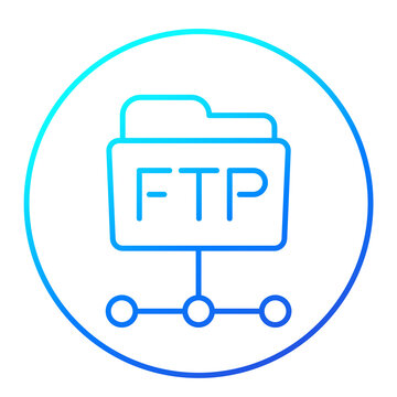 ftp folder line png icon
