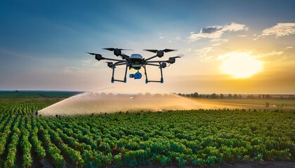 Smart Agriculture Drone for Watering the Lawn in The Garden