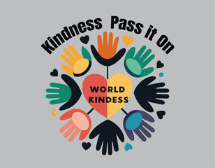 Kindness  Pass it On vector.