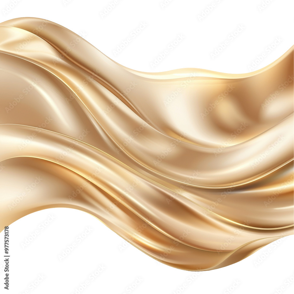Canvas Prints a gold fabric with a wave pattern