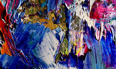 Colorful abstract background wallpaper. Modern motif visual art. Mixtures of oil paint. Trendy hand painting canvas. Wall decor and Wall art prints Idea. 3D texture