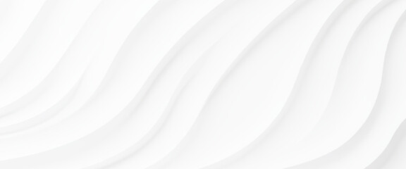 White wave background, abstract concept. Beautiful format poster with Smooth Grey Waves abstract background with grayish tonalities, plenty of copy space and elegant design.