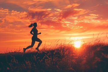 Fototapeta premium A person discovers the power of fitness to boost their self-esteem and self-worth, fostering a positive body image and a sense of accomplishment