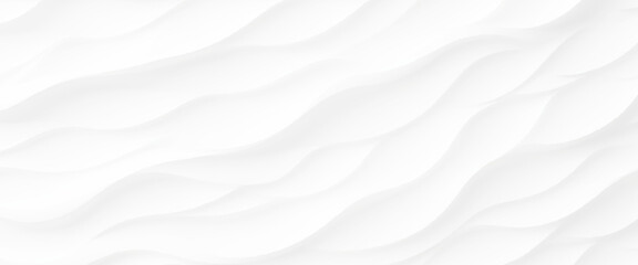 white wave curve lines banner background design. White wave modern abstract background. Luxury horizontal white background for business banner, poster, backdrop, voucher, invite. Vector illustration