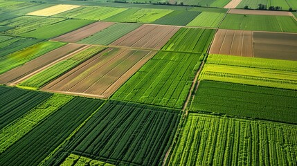 Aerial View of Farmland