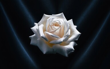 Generative-AI, Close-Up of Rose Stem with Thorns and a Partially Wilted Rose on a Moody Background