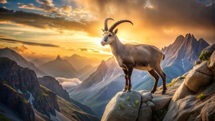 Obraz premium a ibex animal nature beautiful background