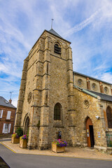 Fototapeta premium Église Saint Pierre du Crotoy en Baie de Somme