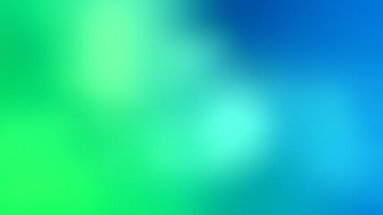 Fototapeta premium green and blue blurred gradient background with grainy texture 