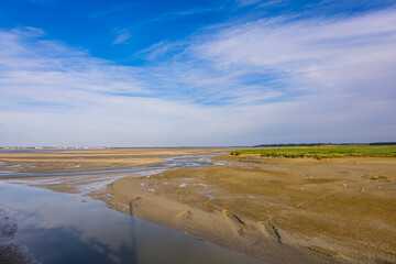 Réserve Naturelle Nationale de la Baie de Somme vue depuis Le Hourdel © Gerald Villena