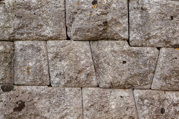 Ancient Roman city ruins in town of Butrint, Albania. This Archeological site is World Heritage Site by UNESCO. Traveling in Albania, Europe.