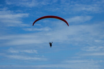 paraglider in the sky
