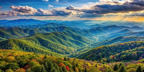 Scenic layers of the Blue Ridge Mountains showcasing beauty and depth