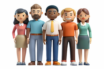 Flat Isolated Diverse People Icons for Human Rights Day - Vector Illustration Symbolizing Inclusion, Equality, and Diversity in a Clean Minimalist Design for Infographics