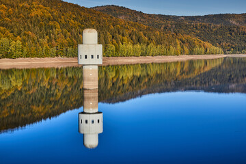 Trinkwassertalsperre Frauenau im Herbst