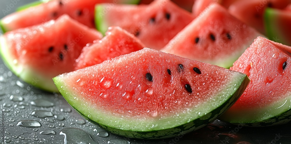 Wall mural Slices of watermelon