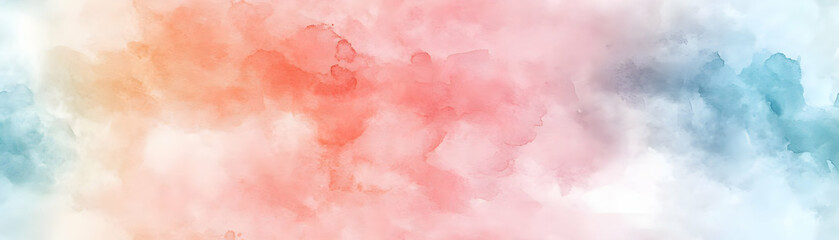 Fototapeta premium Soft Watercolor Calendar 2025: Seamless Pastel Background Design with Gentle Washes, Evoking Serenity and Creativity in Photo Stock