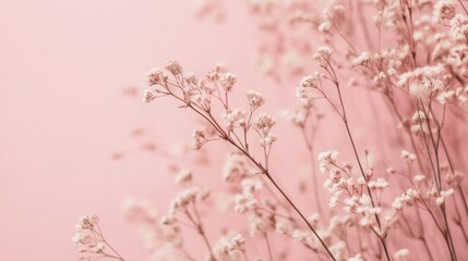 A pale pink background with soft, subtle tones, providing a calming and delicate visual aesthetic.