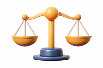 Flat Isolated Balance Icon Symbolizing Justice and Fairness for Human Rights Day - Minimalist Vector Illustration for Infographics and Smart Business Designs