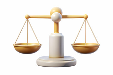 Isolated Balance Icon Symbolizing Justice and Fairness for Human Rights Day - Minimalist Vector Design Perfect for Infographics on Equality