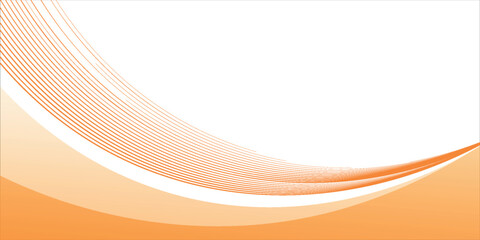 Abstract orange banner background. Graphic design banner pattern background template with vector dynamic curve shapes.