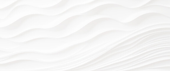 white wave curve lines banner background design. White wave modern abstract background. Luxury horizontal white background for business banner, poster, backdrop, voucher, invite. Vector illustration