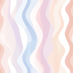 Minimalist vector seamless pattern with wavy lines 