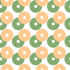 Seamless geometric pattern of  circles