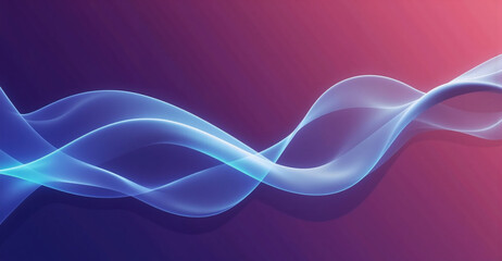 Naklejka premium Generative AI A minimalist and simple wallpaper with cool wave lines and calming colors, Simply minimalist modern background, cool abstract wave lines neon color background, cool minimalism background