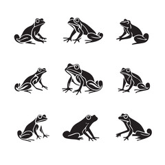Obraz premium Frog in cartoon, doodle style . Image for t-shirt, web, mobile apps and ui. Isolated 2d vector illustration in logo, icon, sketch style, Eps 10, black and white. AI Generative
