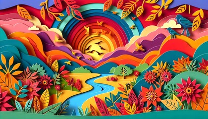 "Otoño de Papel Encantado"