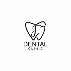 LINE ART OF DENTAL LOGO DESIGN