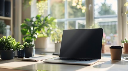 Fototapeta premium laptop in the office