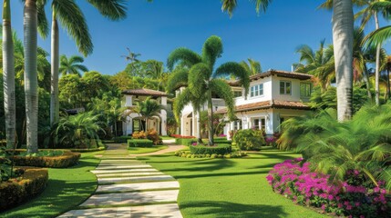 Obraz premium Luxury Tropical Home