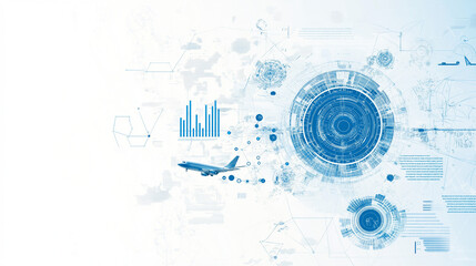 Obraz premium Infographic About Advancements In Aerospace