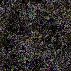 Tropical leaves. Watercolor leaves of a tree, palms, bamboo, nettle, abstract splash. Watercolor abstract seamless background, pattern, spot, splash of paint, branch with berry, color. Tropic pattern.