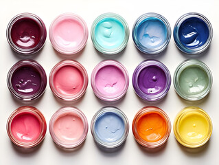 set of color paints