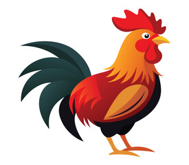 Hen silhouette vector illustration