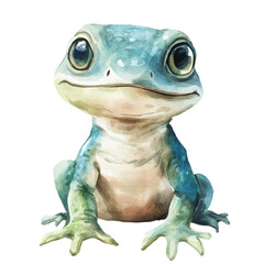 Lizard watercolor clipart illustration isolated