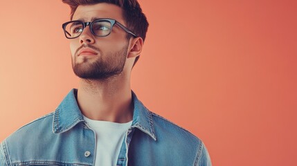 Obraz premium Modern Young Man in Casual Attire