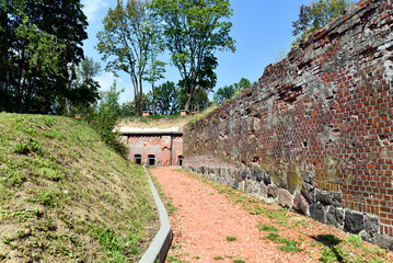 old ancient brick building military fort germany east prussia