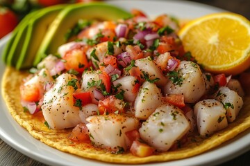 Fresh Fiesta: Ceviche on a Crisp Tostada