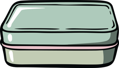 Stylish Mint Green Storage Container with Lid