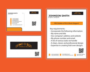 Simple Minimal Business Card Vector illustration Layout