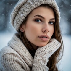 portrait of a woman in clothing