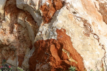 Texture and structure of stone and concrete. Natural background.