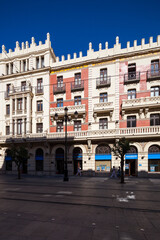 Obraz premium Seville, Spain, Sep 30 2009, Santa Lucia Building, Avenida De La Constitucion, Seville